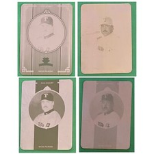 2005 DONRUSS DIAMOND KINGS RAFAEL PALMEIRO 1/1 PRINTING PLATE SET OF (4) #234