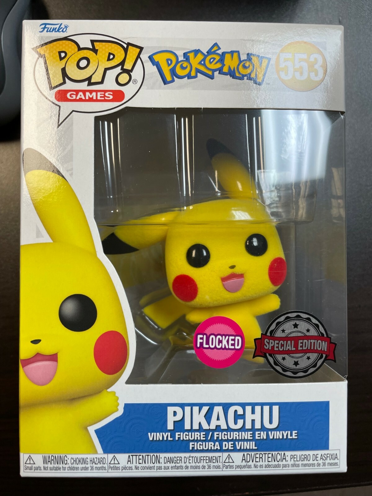 Funko Pop Pokemon Pikachu Flocked 