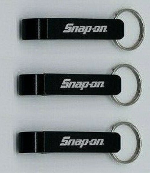 3 Snap on Bottle Opener Keychain BLACK Bottle Openers *NEW* SnapOn Tools (3) eBay