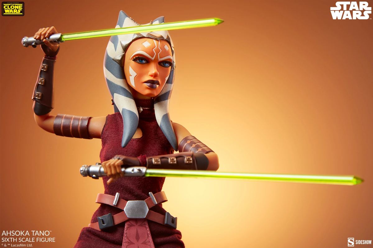STAR WARS / CLONE WARS~AHSOKA TANO~ANIMATED SIXTH SCALE FIGURE