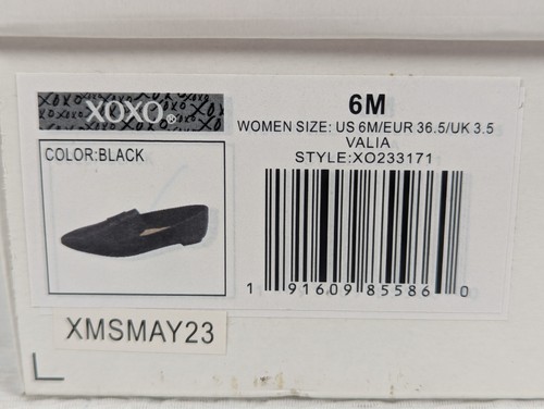 XOXO - Valia - Pointed Toe - Flat Loafers - Black - Size: 6M - Picture 14 of 16