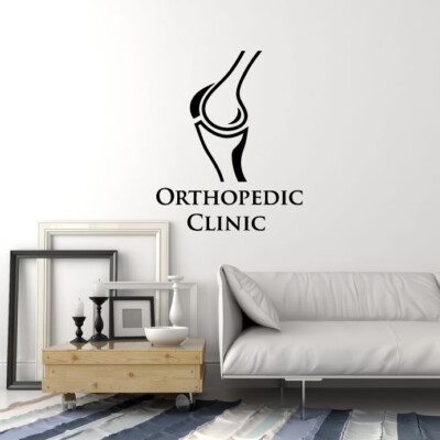 Vinyl Wall Decal Orthopedic Clinic Knee Joint Diagnostic Stickers (ig5493)