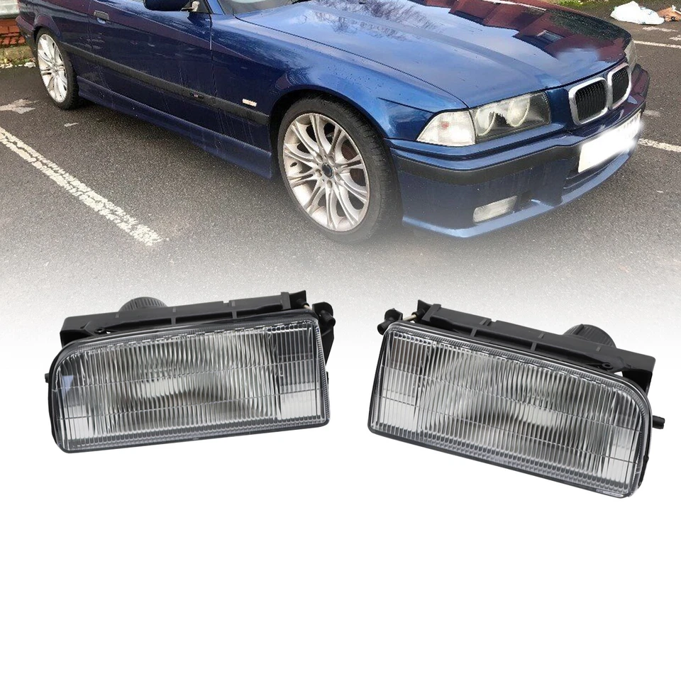 Fog Lights For 1992-1997 1998 BMW 3 Series E36 M3 Driving Bumper Lamps - image 3 of 4