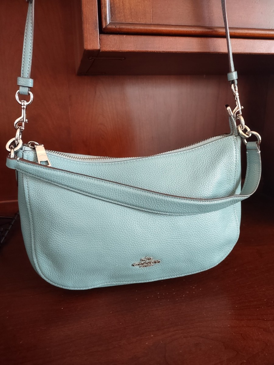 バッグ COACH ShoulderBag Signature light blue Coach Teri Shoulder Bag In Signature Chambray | Brixton Baker