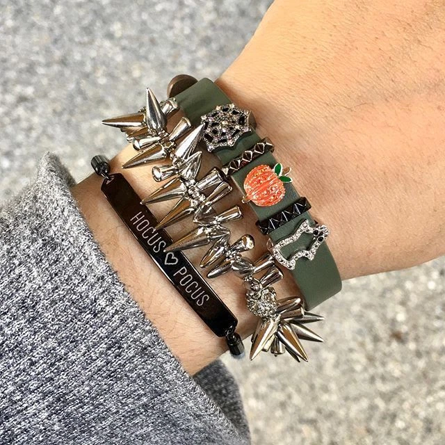 ¡SOLO UNO! Keep Collective pavé de plata ¡CALABAZA, FANTASMA, GATO NEGRO, WEB conjunto de dijes!! Foto 2 de 4