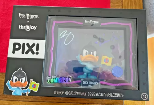 Thrilljoy PIX  Duck Dodgers! LTD Edition Signed Brian Mariotti & Karissa Marston
