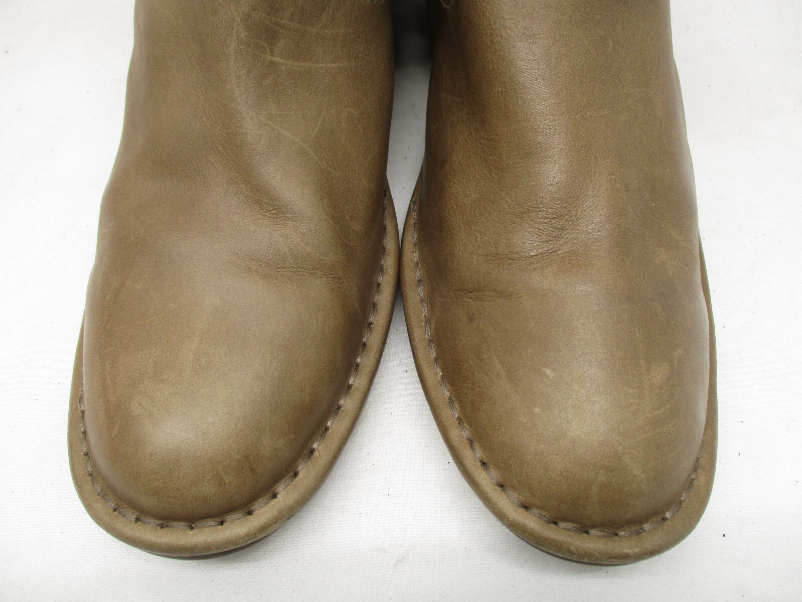 UGG Womens Brown Leather Side Zip Strap Ankle Boo… - image 3