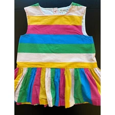 Tucker+Tate Girls Sleeveless Multicolor Peplum Top Size 6 Lightweight Cotton