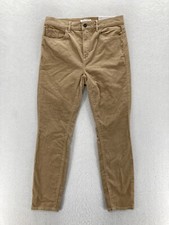 LOFT Women's 28 Brown Soft Corduroy Skinny Leg Pant Stretch Fabric High Rise NWT