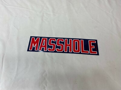  New England / Boston Themed Masshole Bumper Sticker Decal 10 Inch Size FREESHIP