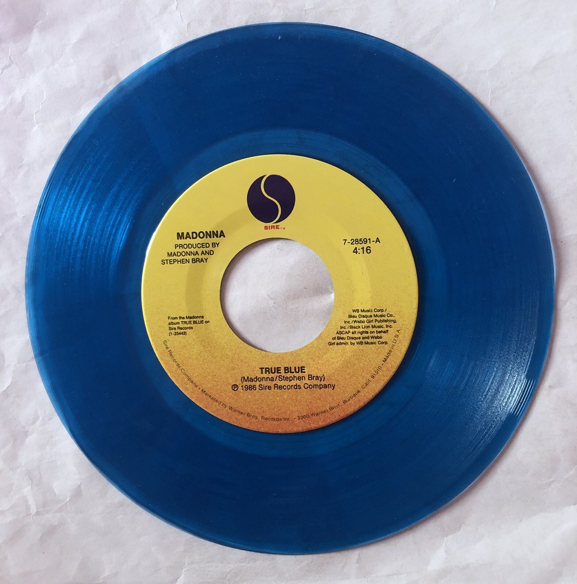 Madonna - True Blue / Ain't No Big Deal 45 RPM Limited Edition