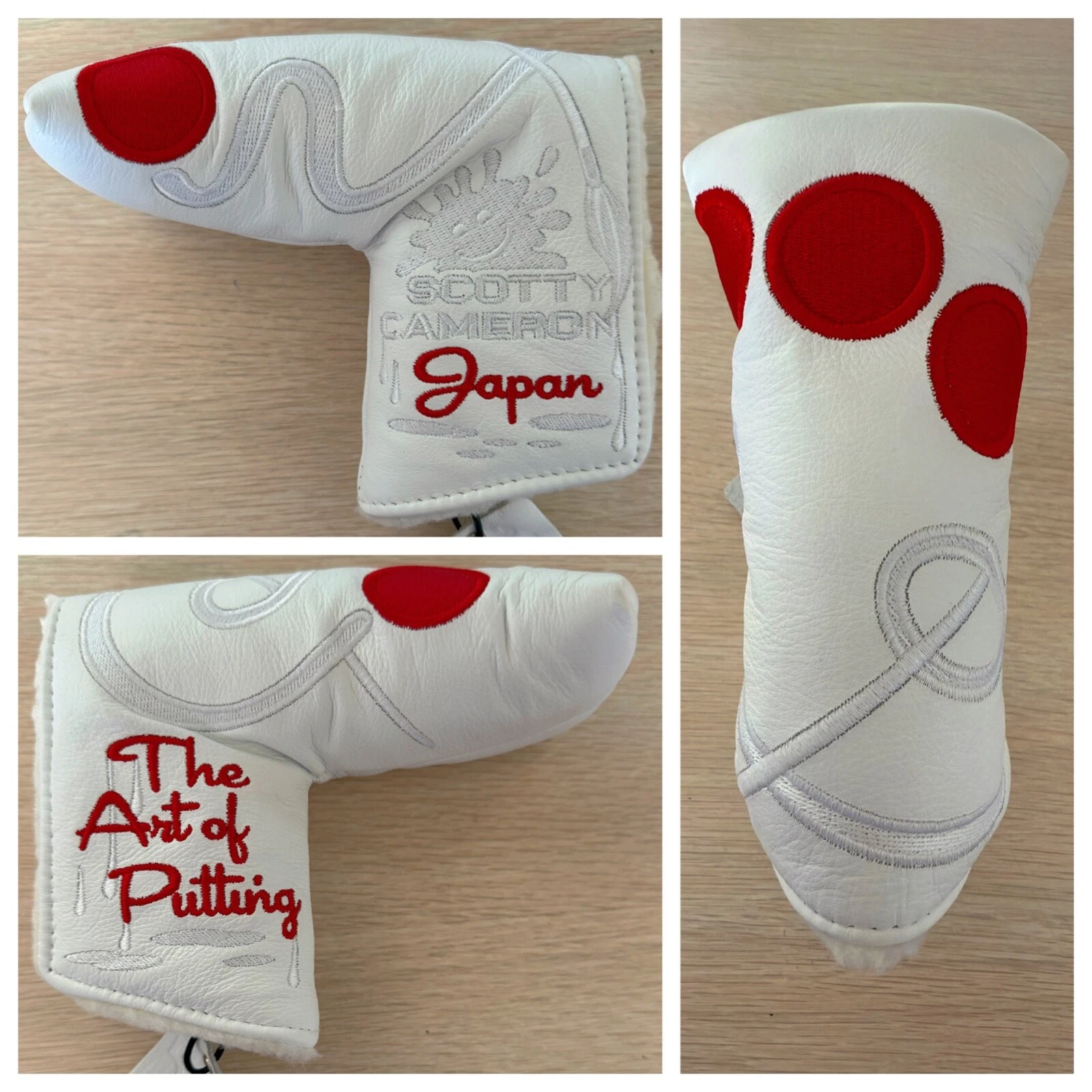 NEW Scotty Cameron JAPAN Gallery The Art of Putting White Blade Putter Headcover