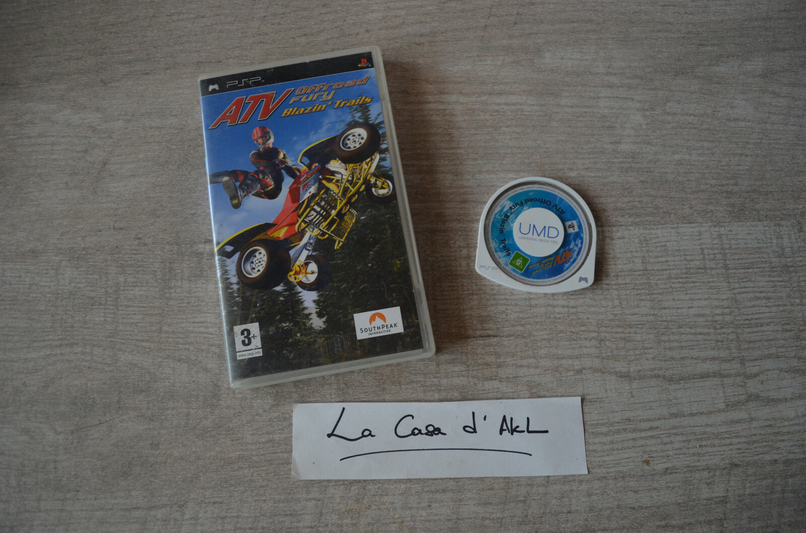 ATV Offroad Fury Blazin' Trails sans notice sur Playstation Portable PSP FR TBE