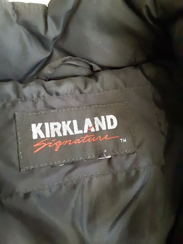 Kirkland Signature Down Quilted Black Jacket Coat Zipped Pockets Women's Size S - Picture 5 of 5