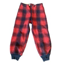 Vintage 1950  s Chippewa Woolen Mill CO BUFFALO Plaid Wool Hunting Pants 34 X 32