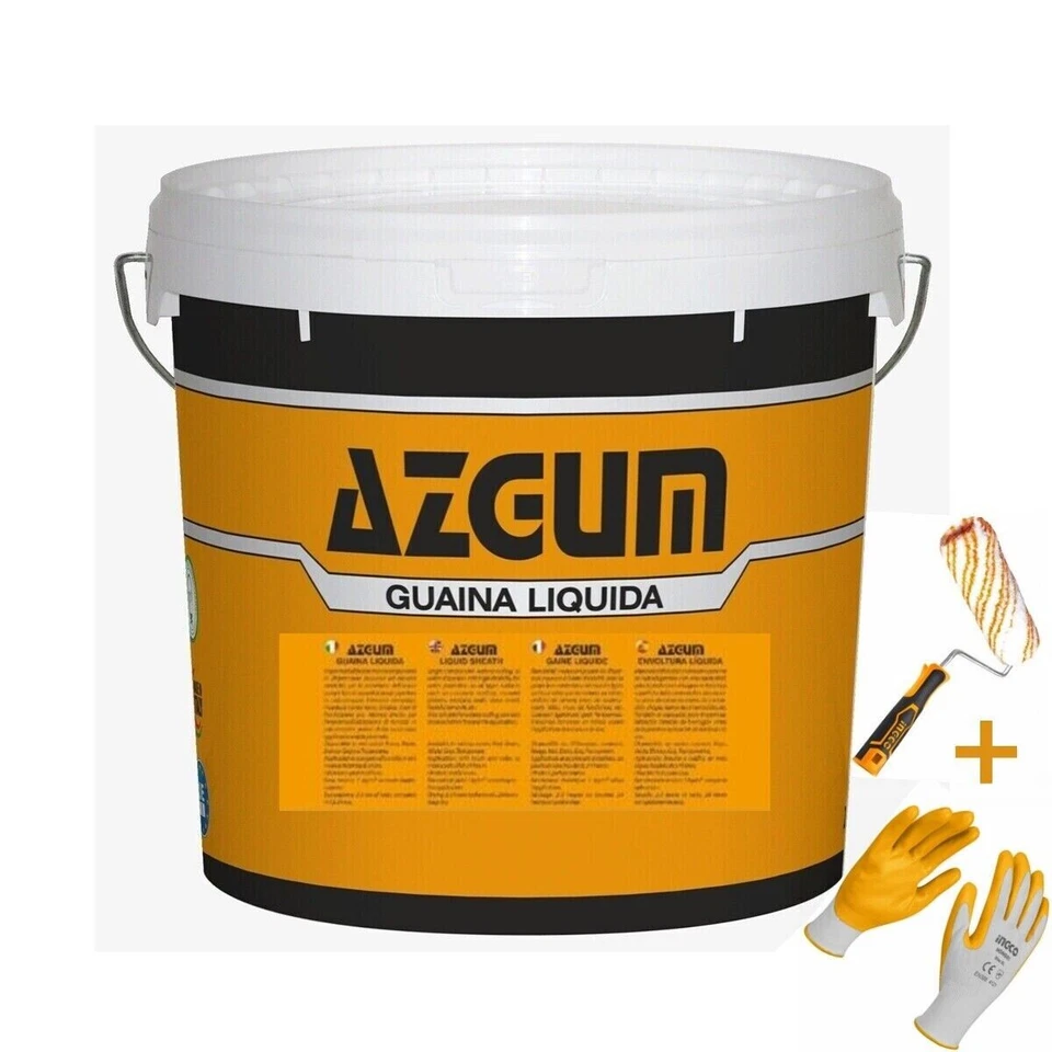 Guaina Liquida Trasparente Impermeabilizzante x Terrazzi e Balconi AZGUM da 5 Lt - Immagine 2 di 4