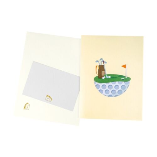 Golf 3D Popup Greeting Card,Sports Birthday Cards,Gift Cards with Envelope - Picture 3 of 8