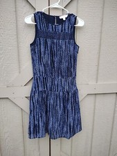 Michael Kors Burnell Smocked Georgette Dress  Size  0