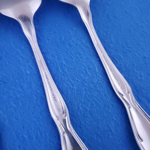 Rogers FBR51 (4) Teaspoons 5 7/8" ~ Scroll Stainless Flatware USA - Picture 8 of 11