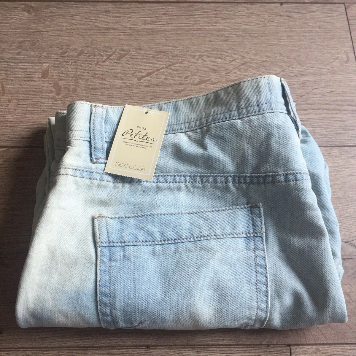 Next Womens Petite Everyday Crop Blue Jeans UK Size 14 eBay
