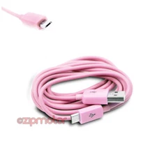 100 3FT MICRO USB DATA SYNC CHARGER CABLE PINK DROID HTC EVO ONE NEXUS KINDLE