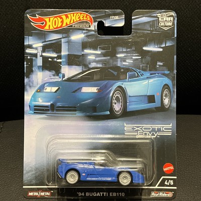 Hot Wheels  Exotic Envy Car Culture 94 Bugatti EB110 Diecast 1:64