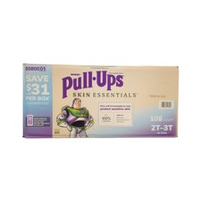 Huggies Pull-Ups Skin Essentials Training Pants, Size 2T-3T (16-34lbs), 108ct 0.42 per diaper