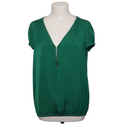 Zara Basic, Top, Größe: M, Grün, Einfarbig, Satin, Damen #b8d