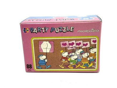 Puzzle Party Heye Mordillo 88 Teile Vintage HD