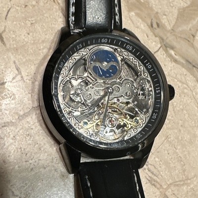 SCULPTURALE FORSINING AUTOMATIQUE,TOURBILLON ,PHASE LUNE,DOUBLE TIME & VUE A-R 