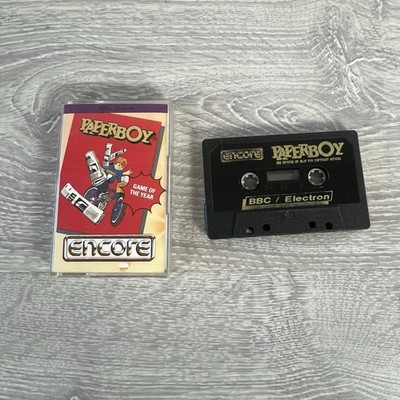 Paperboy BBC Electron Encore Kassette komplett getestet funktioniert Retro Spiel