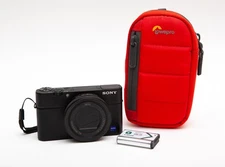 Sony Cyber-Shot DSC-RX100 IV RX100IV RX100M4 20.1 MP Camera DSC-RX100M4 + Pouch