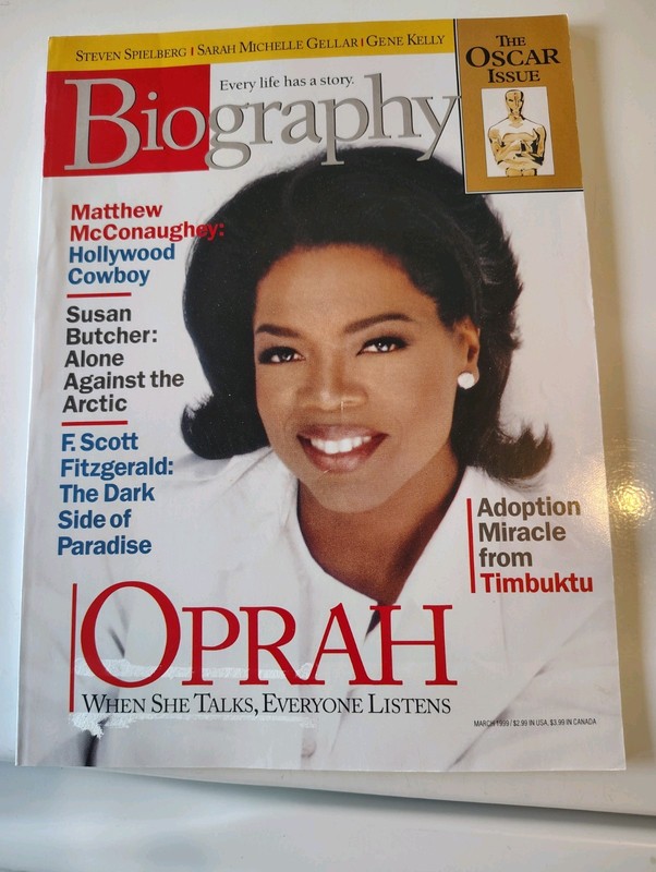 Biography magazine March 1999 - Oprah Winfrey Celebrity