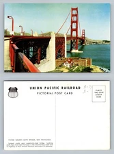 San Francisco, CA-California, Golden Gate Bridge Souvenir View Vintage Postcard