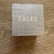 ZALES THE DIAMOND STORE Silver Ring Earring Jewelry Presentation Box EMPTY