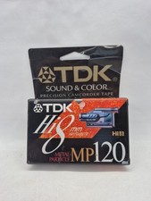 TDK Color 8mm HS Precision 120 Camcorder Video Cassette Tape Brand New  Sealed