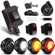 Pre-Wired UTV Turn Signal Kit with 110D Horn, Plug and Play UTV ATV Blinker