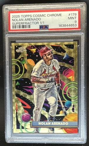 2025 Topps Cosmic Chrome Nolan Arenado SuperFractor #1/1 Cardinals PSA 9