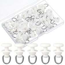 50 Pcs Ceiling Track Roller Curtain Carrier Drapery Rail Sliding Glider