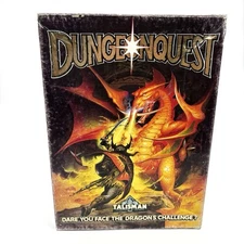 Dungeonquest Board Game 1987 Talisman Workshop Vintage Incomplete RPG