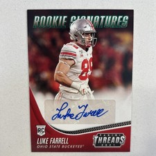 2021 Panini Draft Picks - Threads Rookie Signatures Luke Farrell (AU, RC)
