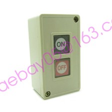 Push Button Switch Motor Machine Power Start Stop ON OFF 2 Buttons Control Box