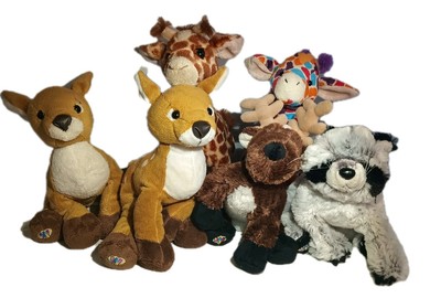 Ganz Webkinz Plush Giraffes Reindeers Racoon Chipmunk And Moose Lot Of 7 Read