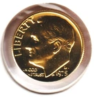 24k Gold Plate Rare Old US 1975 Liberty Roosevelt Dime Collector Collection Coin