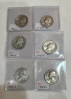 set of 6 1942-1947 Silver Washington Lot of 6 Silver coins