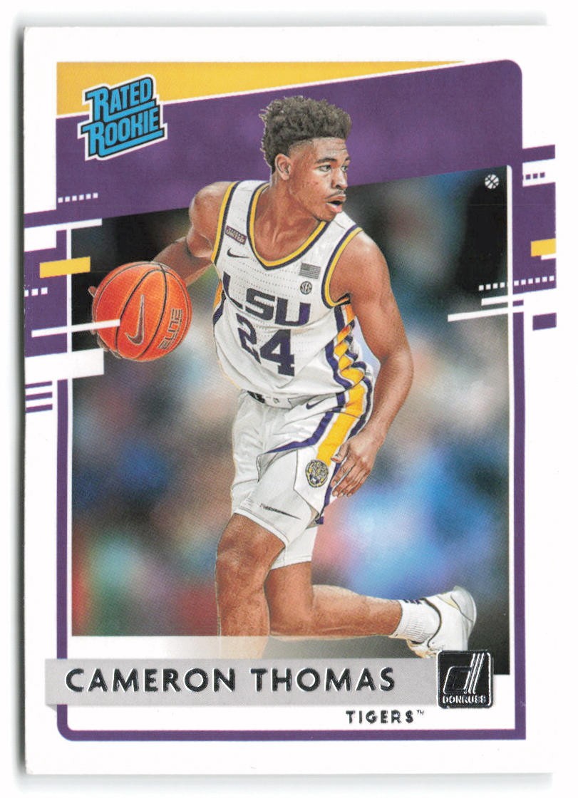 2021 Panini Chronicles Draft Picks #40 Cameron Thomas LSU Tigers