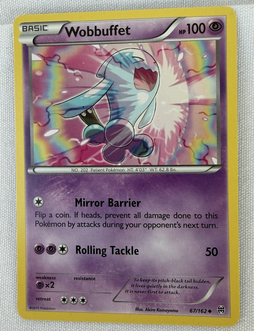 Wobbuffet 67/162 XY Breakthrough Regular Uncommon Pokemon Card TCG English