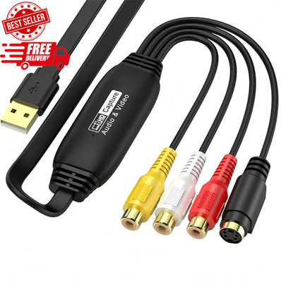 VHS to Digital Converter - USB Video Capture Card for PC and Ma c FREE SHIPPING