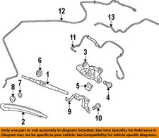FORD OEM 11-19 Fiesta Lift Gate Wiper Washer Components-Wiper Blade CV6Z17528CA