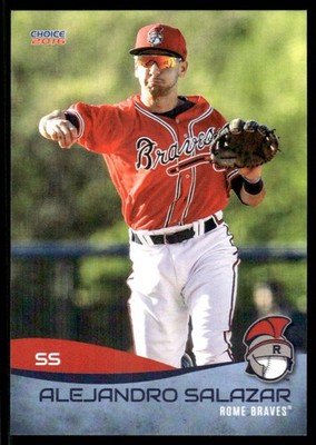 2016 Alejandro Salazar Choice Minor League Rookie Card RC Rome Braves